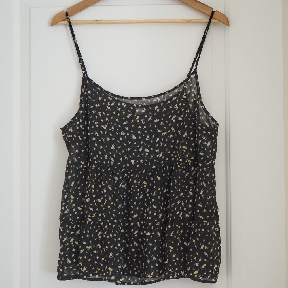 Sheer floral top